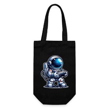 Gaming Astronaut - Geschenkbeutel für Flaschen - Schwarz - Vorne