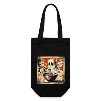 Ramen Geist Grunge Poster Style - Geschenkbeutel für Flaschen - Schwarz - Vorne
