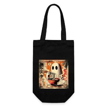 Ramen Geist Grunge Poster Style - Geschenkbeutel für Flaschen - Schwarz - Vorne