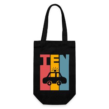 10e anniversaire de la police - Sac à bouteille - noir - Devant
