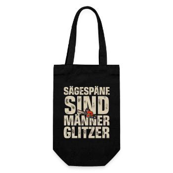 Holzfäller - Geschenkbeutel für Flaschen - Schwarz - Vorne