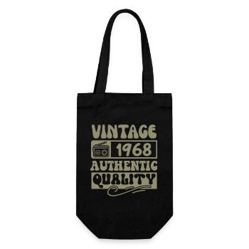 Authentic 1968 Millésime 1968 - Vintage 1968 Rétro - Sac à bouteille - noir - Devant