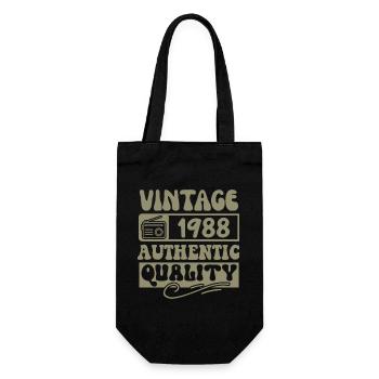 Authentic 1988 Millésime 1988 - Vintage 1988 Rétro - Sac à bouteille - noir - Devant