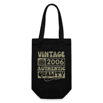 Authentic 2006 Millésime 2006 - Vintage 2006 Rétro - Sac à bouteille - noir - Devant