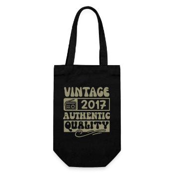 Authentic 2017 Millésime 2017 - Vintage 2017 Rétro - Sac à bouteille - noir - Devant