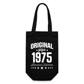 Original Since 1975 Limited Edition Birthday 50 - Geschenkbeutel für Flaschen - Schwarz - Vorne
