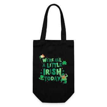 Fröhlichen St Patrick Tag. St. Patrick's Day! - Geschenkbeutel für Flaschen - Schwarz - Vorne