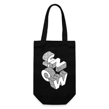 Christmas SNOW Snow Letters Letter Gift - Gift Bag for Bottles - black - Front