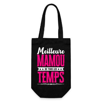 Meilleure Mamou de Tous les Temps - Rose/Blanc - Sac à bouteille - noir - Devant