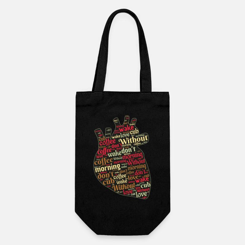 Love Coffee - Kaffee Liebe - Geschenkbeutel für Flaschen - Schwarz