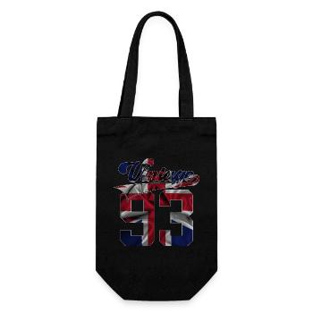 33RD BIRTHDAY UK VINTAGE 1993 - Gift Bag for Bottles - black - Front