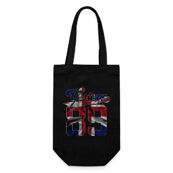 37TH BIRTHDAY UK VINTAGE 1989 - Gift Bag for Bottles - black - Front