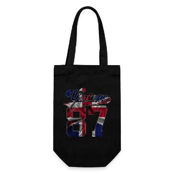 39TH BIRTHDAY UK VINTAGE 1987 - Gift Bag for Bottles - black - Front