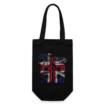 28TH BIRTHDAY UK VINTAGE 1998 - Gift Bag for Bottles - black - Front