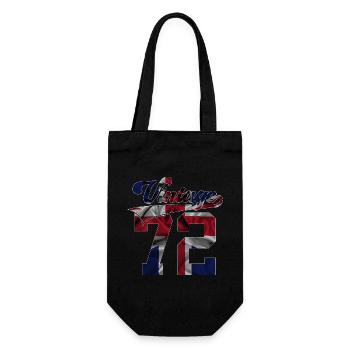 54TH BIRTHDAY UK VINTAGE 1972 - Gift Bag for Bottles - black - Front