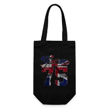 51ST BIRTHDAY UK VINTAGE 1975 - Gift Bag for Bottles - black - Front