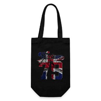47TH BIRTHDAY UK VINTAGE 1979 - Gift Bag for Bottles - black - Front