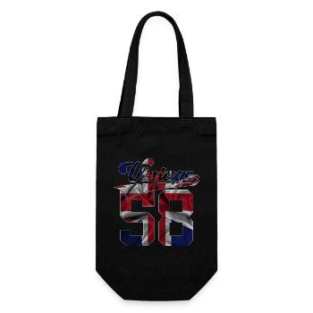 68TH BIRTHDAY UK VINTAGE 1958 - Gift Bag for Bottles - black - Front