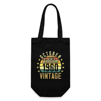 Die Legenden wurden im Oktober 1960 - 1960 geboren - Geschenkbeutel für Flaschen - Schwarz - Vorne