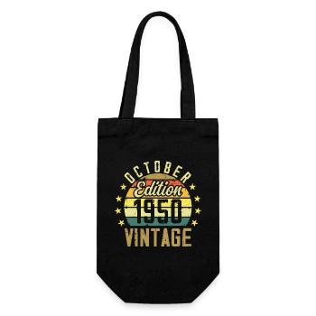 The legends were born in October 1950 - 1950 - Gift Bag for Bottles - black - Front
