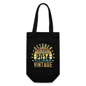 The legends were born in October 2014 - 2014 - Gift Bag for Bottles - black - Front