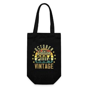 The legends were born in October 2004 - 2004 - Gift Bag for Bottles - black - Front