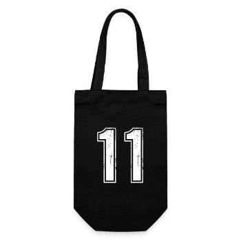 Maillot rétro 11 ans numéro 11 T-hirt numéro - Sac à bouteille - noir - Devant