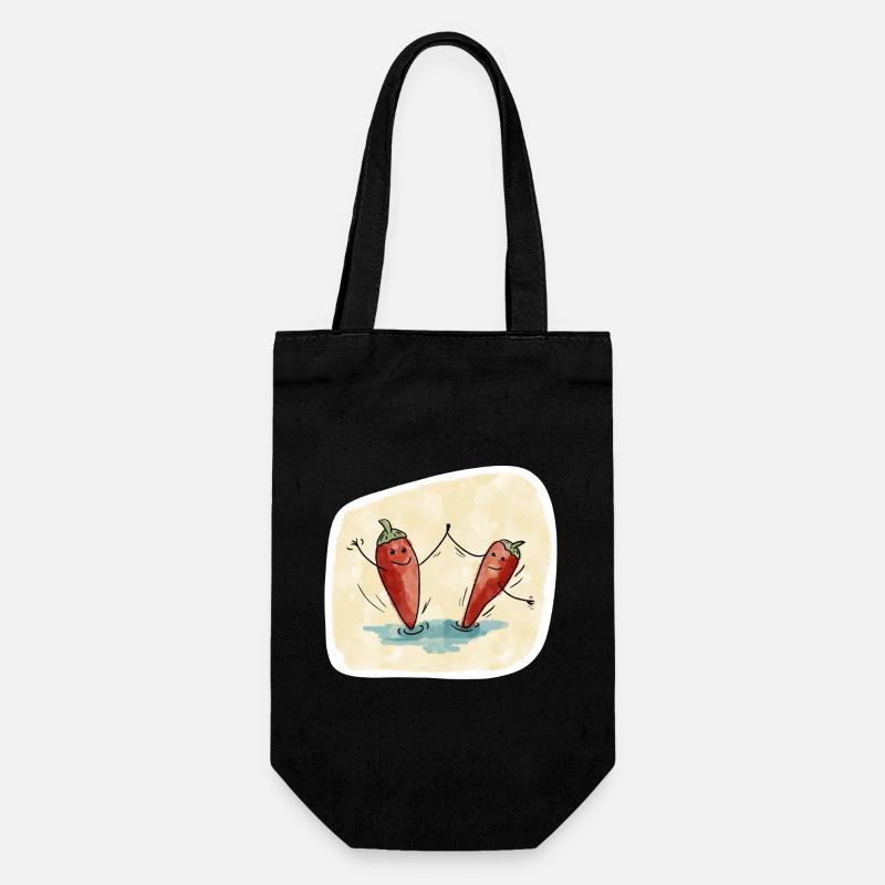 Chili Peppers Danse Tango - Sac à bouteille - noir
