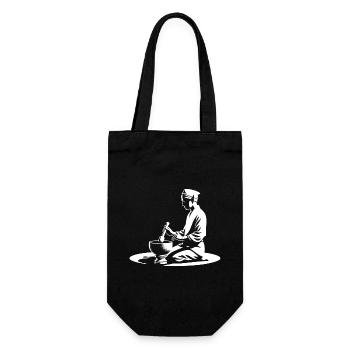 "Elvish Sound Meditation" - Gift Bag for Bottles - black - Front
