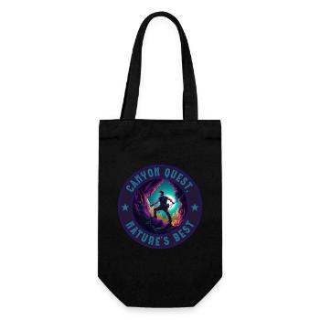 Canyon search best nature, retro - Gift Bag for Bottles - black - Front
