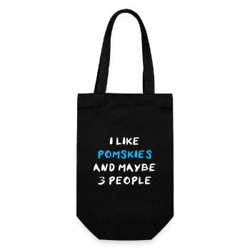 Pomsky Pomskies Dog Fan Owner Owner - Gift Bag for Bottles - black - Front