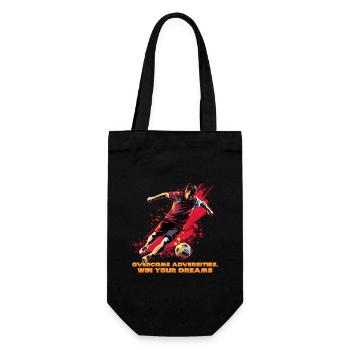 A footballer in dynamic action, modern pop-art - Gift Bag for Bottles - black - Front