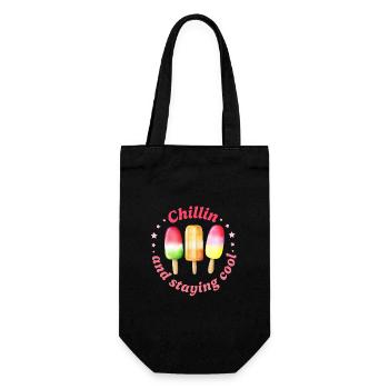 Chill Ice Cream - Geschenkbeutel für Flaschen - Schwarz - Vorne