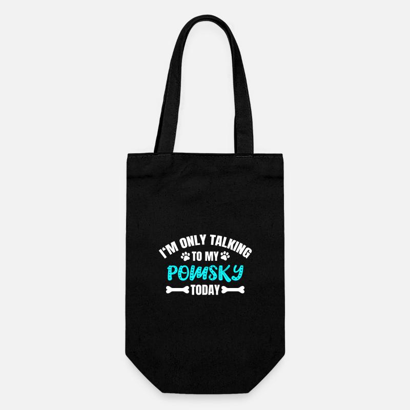 Pomsky - Gift Bag for Bottles - black