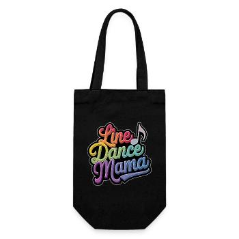 Mama tanzt Line Dance Line Dancing Mom - Gift Bag for Bottles - black - Front
