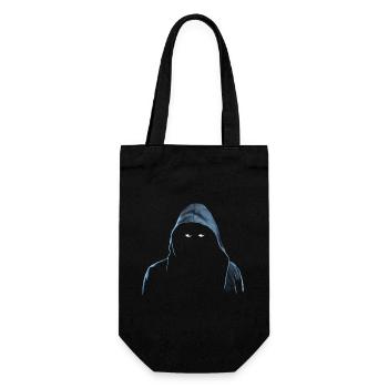 TYP IN KAPUZE, MANN IN KAPUZENPULLI - DIE ULTIMATIVE KAPUZE - Geschenkbeutel für Flaschen - Schwarz - Vorne