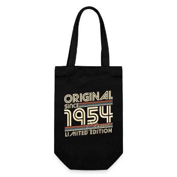 Original Since 1954 Vintage Birthday Gift - Gift Bag for Bottles - black - Front