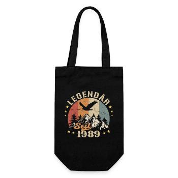 Legendary Since 1989 Vintage Vintage Birthday - Gift Bag for Bottles - black - Front