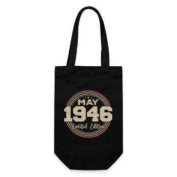 Mai 1946 Vintage Nées En Mai 1946 Anniversaire - Sac à bouteille - noir - Devant