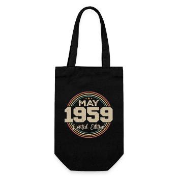 Mai 1959 Vintage Nées En Mai 1959 Anniversaire - Sac à bouteille - noir - Devant