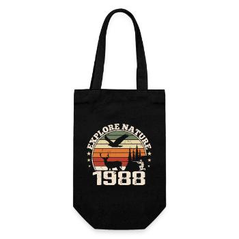 Cadeau Anniversaire 1988 Classique Chasseur 1988 - Sac à bouteille - noir - Devant