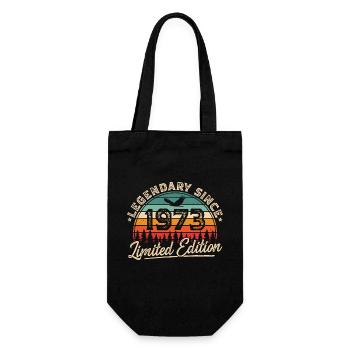 Legendary since 1973 Vintage Vintage Birthday - Gift Bag for Bottles - black - Front
