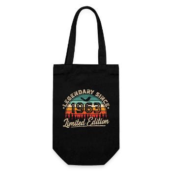 Légendaire depuis 1963 Vintage Vintage Anniversaire - Sac à bouteille - noir - Devant