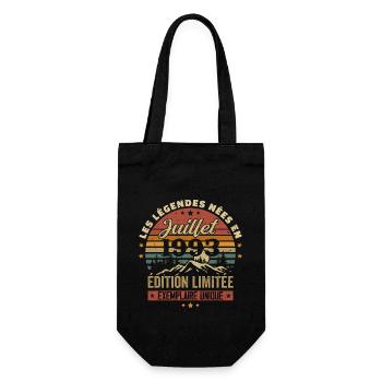 Juli 1993 Vintage Geburtstag 1993 Juli - Geschenkbeutel für Flaschen - Schwarz - Vorne