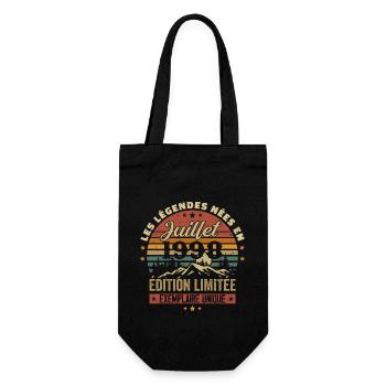 July 1998 Vintage Birthday 1998 July - Gift Bag for Bottles - black - Front