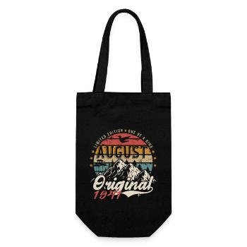 August 1941 - Made In August 1941 - Vintage 1941 - Gift Bag for Bottles - black - Front