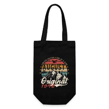 Août 1948 - Fabriqué En Août 1948 - Vintage 1948 - Sac à bouteille - noir - Devant