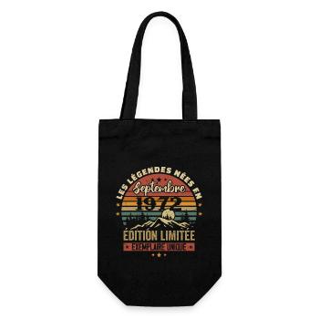 Rétro 1972 - Les légendes nées en Septembre 1972 - Sac à bouteille - noir - Devant