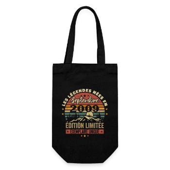 Retrospective 2009 - Legends born in September 2009 - Gift Bag for Bottles - black - Front