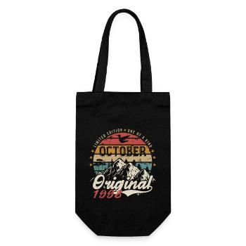 Birthday Gift - Vintage Born October 1998 - Gift Bag for Bottles - black - Front